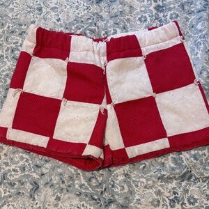 Handmade one-of-a-kind quilt shorts, size small /medium